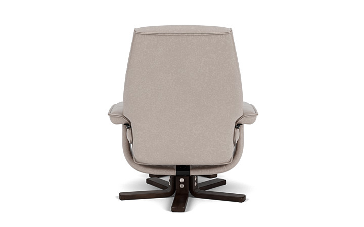 Wesley Chair Ottoman in Light Gray Chairs Living Room